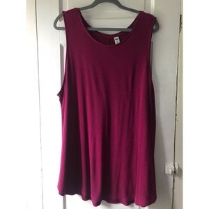 Magenta Old Navy Luxe XXL Swing Tank